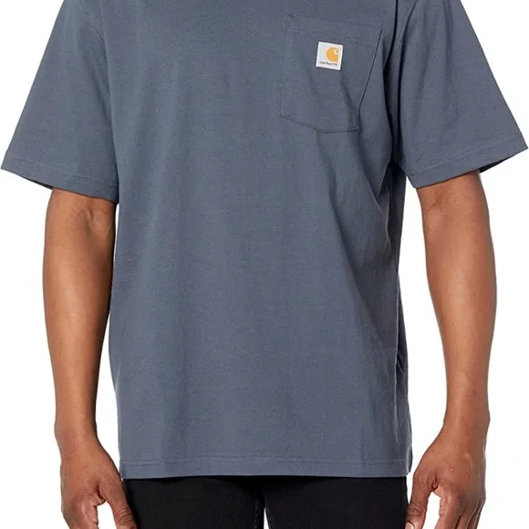 (1788) Carhartt Men's Loose Fit Heavyweight Short-Sleeve Pocket T-Shirt - Picture 6 of 8